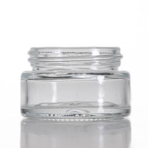 Bouteilles d'emballage 5g 5ml 3g 3ml Maquillage Cosmétique Conteneur De Stockage Pot Crème Pour Le Visage Baume À Lèvres Pot En Verre Transparent avec Couvercle Tampon Intérieur