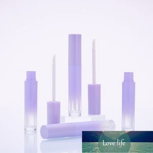 Bouteilles d'emballage 5ml ABS Violet Gradient Lip Glaze Tube DIY Long Lipgloss Oil Wand Mascara Brush Containers Lipstick Balm Bttle