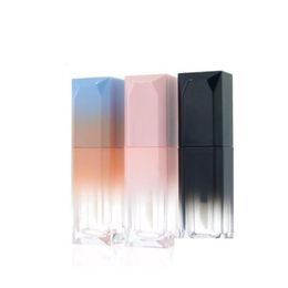 Bouteilles d'emballage 5ml dégradé couleur lipgloss boîte en plastique conteneurs vide tube transparent eye-liner conteneur de cils mini brillant à lèvres fendu dhide