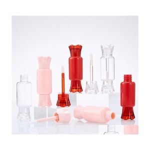 Bouteilles d'emballage 8ml Candy Shape Lip Gloss Rouge Rose Rouge à lèvres Baume Bouteille rechargeable Huile Baguette Tube Mascara Conteneurs 192 N2 Drop Deli DHX4M