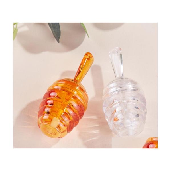 Bouteilles D'emballage 9 Ml Transparent Miel En Plastique Brillant À Lèvres Tube Cosmétique Lipgloss Emballage Conteneur Avec Bouchon Rapide Sn3461 Drop Del Dh4Zh