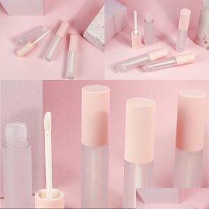 Verpakkingsflessen Circar Frosted lipgloss Tube Plastic Stam Lege heldere lipgloss lippenstift lipglaze container wimper eyeliner druppel de dh0ds