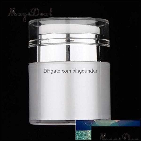 Bouteilles d'emballage vide acrylique crème pour le visage conteneur pots de maquillage pot cosmétique pompe de soins de la peau pressée pour le stockage de voyage prix d'usine Otylk