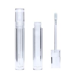 Emballage Bouteilles Bouteille Vide Transparent Rond Brillant À Lèvres Tube Diy Personnalisé Rouge À Lèvres 5Ml Maquillage Outil T3I51524 Drop Delivery Offic Dh6Dw