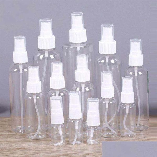 Bouteilles d'emballage vides en plastique transparent vaporisateur atomiseur pompes pour huiles essentielles voyage par Bk outil de maquillage portable 15Ml 30M Dhqix
