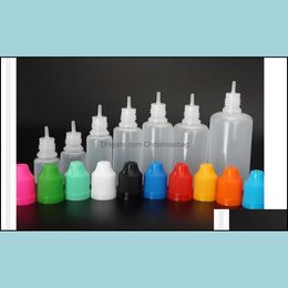 Bouteilles d'emballage Fast Soft Style Bottle à aiguille 5/10/15/20/30/50 ML Plastique Dropper Caps Proof LDPE E Cig liquide vide Drop Deli Dhvla