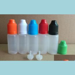 Inpakkende flessen snelle zachte stijl naaldfles 5/10/15/20/30/50 ml Plastic druppelaar Child Proof Caps ldpe e ​​cig j otqut