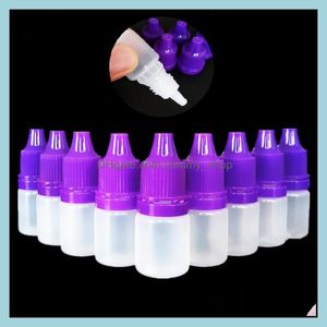 Bouteilles d'emballage Aiguille en Ldpe avec bouchon de sécurité à l'épreuve des enfants et embout compte-gouttes court et épais L / 5 ml / 10 ml / 15 ml / 20 ml / 30 ml / 50 ml E Flacon liquide Dr Otrh1