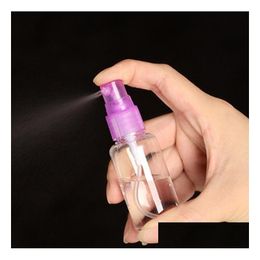 Verpakkingsflessen Nieuwe lege cosmetica Transparante verstuiver vloeibare spray 30 ml mini plastic huisdier per fles voor make -up huidverzorging SN1883 D DHJAF