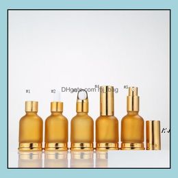 Emballage Bouteilles Bureau École Affaires Industrielle 30Ml Verre Huile Essentielle Flacon Cosmétique Sérum Emballage Lotion Pompe Atomiseur Vaporisateur Droppe