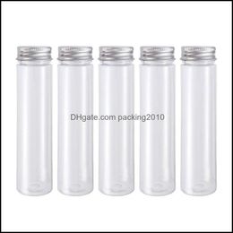 PACKING BELEIDSEN Office School Business Industrial 110 ml doorzichtige plastic testbuizen met schroefdoppen Cookie Noten Bottle Containers voor feest