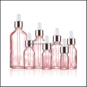 PACKING BELEIDSEN Office School Business Industrial Rose Gold Glas Essenti￫le olie per vloeibaar reagenspipet oogdruppels Aromatherapie Bottl