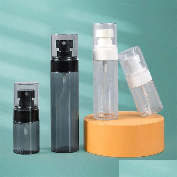Bouteilles d'emballage Pet Plastic Spray Bottle Cosmetics 60-120Ml For Travel Pers Essential Oil Container Drop Delivery Office School Busine Oth5M
