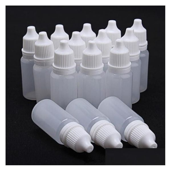 Bouteilles d'emballage En gros 10G Flacon compte-gouttes liquide pour les yeux Petit flacon-goutte-goutte en plastique 10 ml vide en plastique compressible Sn4299 D Dh5Io