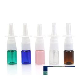 Verpakking Flessen Groothandel 5Ml Neusspray Fles Directe Injectie Spuit Huisdier Plastic Verstuiver Cosmetische Mist Neus Hervulbare Drop Deli Dhjh8