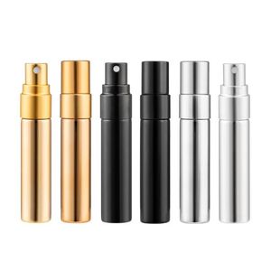 Bouteilles d'emballage en gros 5 ml rechargeable portable mini par bouteille voyageur aluminium vaporisateur atomiseur vide parfum atomiseurs conteneur Dhtmg