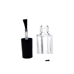 Verpakking Flessen Groothandel 5 ml transparant glazen nagellakfles Make-up tool Lege cosmetische containers met drop-levering Kantoor Sch Dh4T7