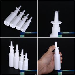 Bouteilles d'emballage En gros 5 pièces 10 ml 20 ml 30 ml 50 ml vide en plastique pompe de pulvérisation nasale pulvérisateur brouillard nez bouteille rechargeable pour goutte médicale Dheub