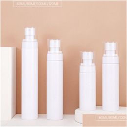 Bouteilles d'emballage en gros 60 ml 80 ml 100 ml 120 ml Bouteille de pulvérisation vide Pompe de lotion en plastique Refipillable Conteneurs cosmétiques Atomizer pour DRO DHQOS