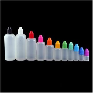 Bouteilles d'emballage Bouteille d'huile vide en gros Bouteilles compte-gouttes en plastique pour E Cig E-Juice E-Liquide L 5Ml 10Ml 15Ml 20Ml 30Ml 50Ml 100Ml 120 Dhh5B