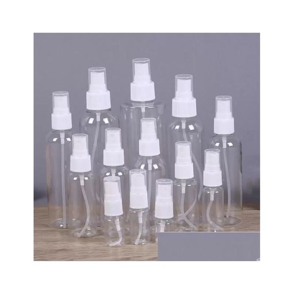 Bouteilles d'emballage en gros vide transparent en plastique vaporisateur pompes d'atomiseur pour huiles essentielles voyage par BK maquillage portable aussi Dhvz2