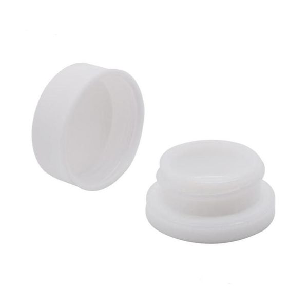 Bouteilles d'emballage en gros de haute qualité 5 ml de pot en verre blanc bouteille de concentré cosmétique conteneurs pour les concentrés de cire emballage Sn2 Dh8Kr