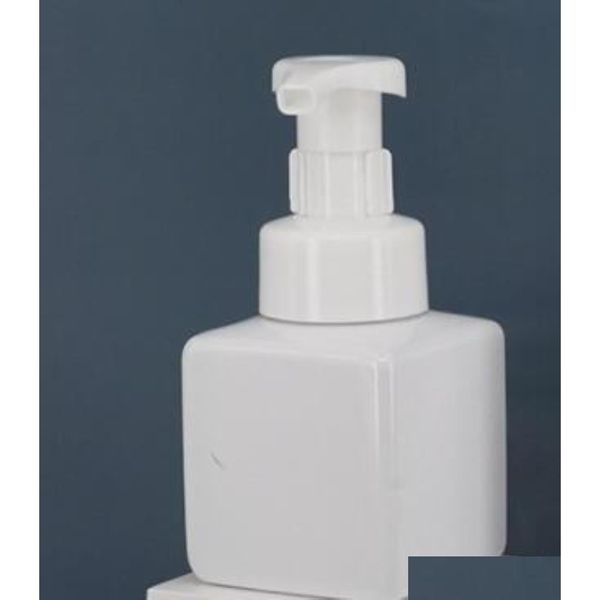 Botellas de embalaje al por mayor Oficina Escuela Negocio Industrial 250 ml PET Plástico Desinfectante de manos Botella Bomba de espuma cuadrada para limpieza facial Otkrj