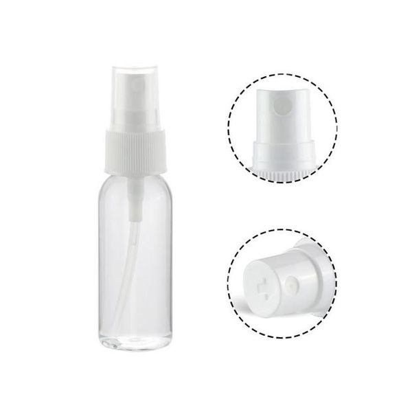 Botellas de embalaje Venta al por mayor Spray de plástico 1 oz 30 ml Pulverizadores de niebla fina vacíos Viaje por atomizador para soluciones de limpieza Spray Whiteaddcle Dhirf