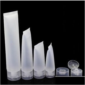 Bouteilles d'emballage Bouchon à vis en gros / Bouchon cosmétique Tube souple Bouteille en plastique Conteneurs de lotion Maquillage vide Tubes à presser Refilable Em Dhdci