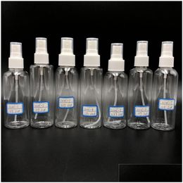 Verpakkingsflessen groothandel transparant plastic per 10 ml 20 ml 30 ml 50 ml 60 ml 100 ml leeg huisdier Clear Fine Mist Spray Fles voor het reinigen T DHM45