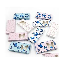 Boîtes d'emballage Papillon Faux Cils Emballage Boîte 3D Vison Cils Vide Papier Cils Paquet 11 Styles Drop Livraison Bureau S Dhmjj