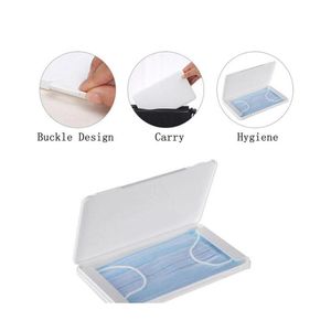 Boîtes d'emballage Boîte de masque anti-poussière Portable Masques jetables Conteneur Boîte de stockage de pollution sûre DHS Drop Delivery Office Schoo Otoxs