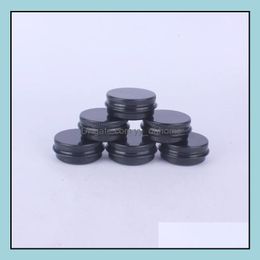 PACKING Boxes Office School Business Industrial 500 stcs/Lot 15G Black Aluminium Jar 15 ml Lege Small Lip Oil Co DHWYB