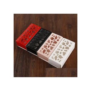 Verpakkingsdozen Wedding Short Hollow Chocolate Aroon Biscuit Packaging Box voor cake der cadeau 100 stcs /lot drop levering Office School B DHWB1