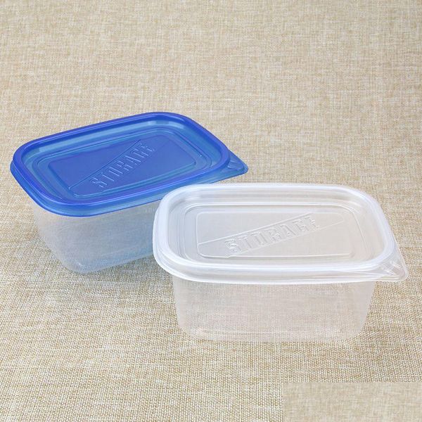 Boîtes d'emballage en gros jetables 709 ml conteneur de gâteau en plastique 2 types couleur couvercle motif couche boîte à pain Bento déjeuner livraison directe Dhplk