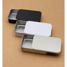 Boîtes d'emballage en gros Plain Sier Couleur Slide Top Tin Boxrec Candy USB Box Case Conteneur Whole2208706 Drop Delivery Office School Bu Otd5C