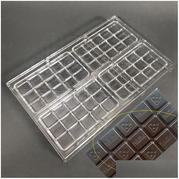 Cajas de embalaje Venta al por mayor Lunares Mods de chocolate Blister Kit Bandeja de lunares transparente para celosía Plantilla de plástico duro Grado alimenticio Dhyrt