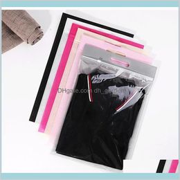 PACKING Office School Business Industrial 30405cm 6 kleuren Hand vastgehouden kleding Zipperzakken voor kleding Proteerbare zelfafdichtende verpakking B