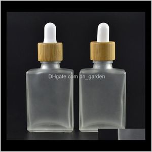 PACKING OFFICE School Business Industrial Drop Deview 2021 30 ml Clear/Frosted Glass Drompper Reagent Square Essential Per Smoke Oil E LiG