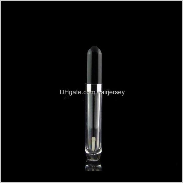 Emballage Bureau École Entreprise Industrielle Drop Delivery 2021 8Ml Vide Gloss Tubes Conteneurs Effacer Mini Bouteilles De Baume Rechargeables Avec Lipbr