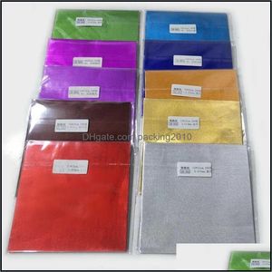 PACKING PAPIER KANTOOR School Business Industrial One Up Chocolate Wrappers Aluminium Foil Wrap Papers Square Sweets Lolly Food Candy Tin WR