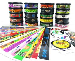 Verpakkingspapierstamlabels voor 3,5 pot flesglas plastic cali potten stickers jungle boy runtz originele lijm 3.5 g stic druppel levering otz87