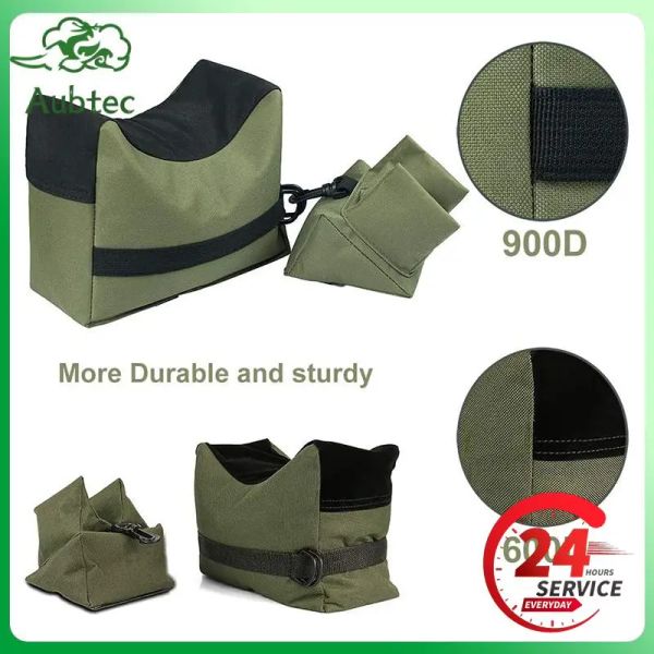 Emporte 1 ~ 5pcs Sac de tir de chasse arme à pistolet Bag arrière avant de carabine de support de support Banc de sac de sable non rempli