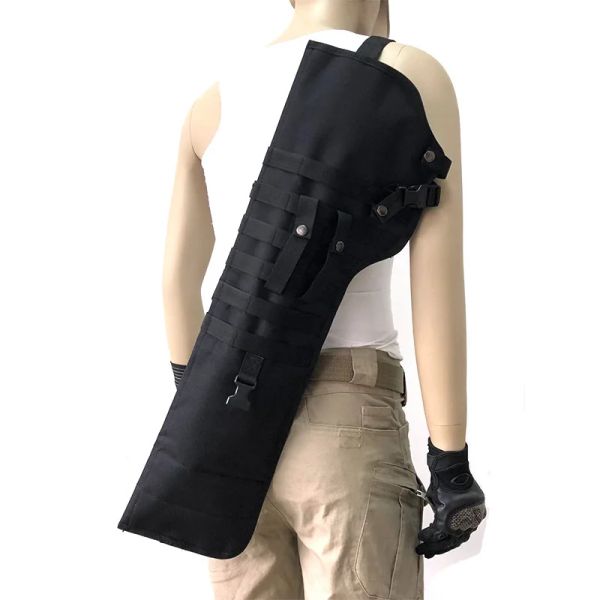 Paquete de mochila pistola 72 cm de rifle táctico juego de bolsas de mochila de hombro único portátil juego de bolsas de caza de bolsas portátiles de pistola larga militar