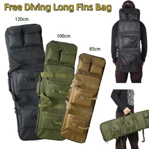 Packs Plongée Sac de nageoires longues Grands équipements de plongée gratuits Sac à dos imperméable Tactique extérieure Tactique Gun Hands pour plongée CS Hunting Fishing