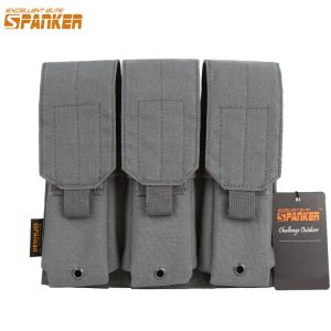 Pakt uitstekende elite spanker Tactical Triple Stacker M4 Magazine Pouch Militaire Outdoor Hunting Ammo Clip Cartridge Bag Equipment