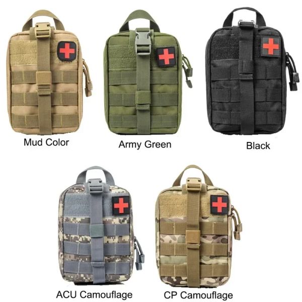 Packs Sac de premiers soins Pagile médicale tactique EMT survie d'urgence Boîte extérieure de chasse à grande taille 600D Paquet de sac en nylon