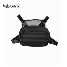 Packs Hot Black Men Sac à poitrine réglable Oxford Tactical Chart Rig Hip Hop Streetwear Sac à bandoulière fonctionnel Packs Kanye West