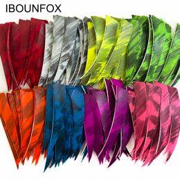 Packs Ibounfox Camo kleuren Boogschieten Arrow Feathers Fletching 4 "50 Pack Shield Cut Right Wing Turkije Hunting Fletches