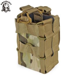 Packs MOLLE SYSTEM MAGAZINE SCHECH 1000D Sacs de rangement à double couche en nylon Airsoft Tactical AK AR M4 AR15 Pistolet Mag Carrier Case de transporteur